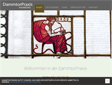 Tablet Screenshot of dammtorpraxis.de